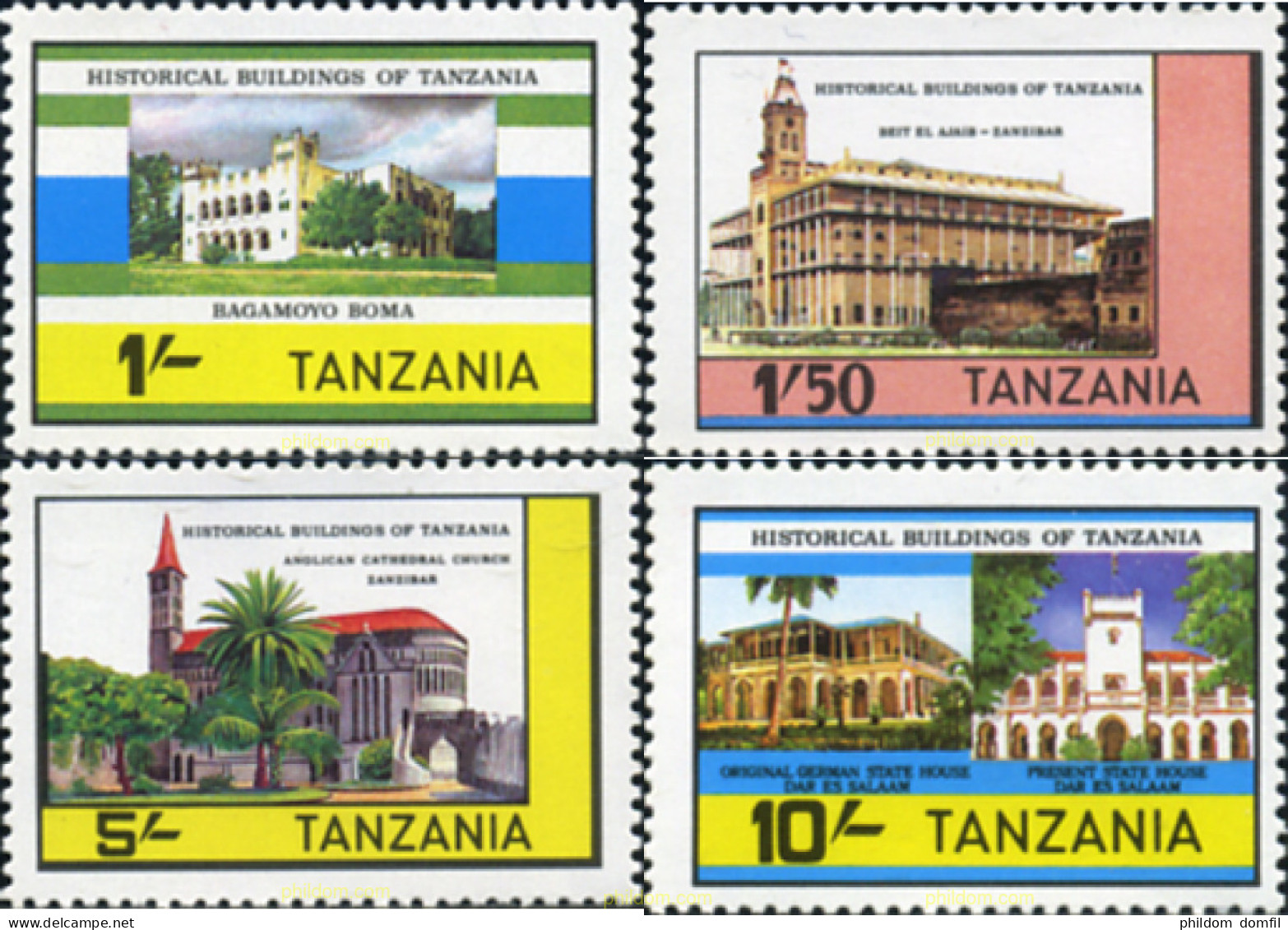 365218 MNH TANZANIA 1983 EDIFICIOS HISTORICOS DE TANZANIA - Tansania (1964-...)