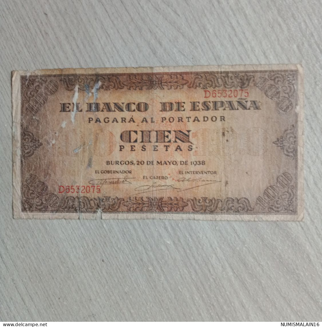 Espagne - Billet De 5 Pesetas De 1938- Ayant Bien Circulé - 5 Peseten