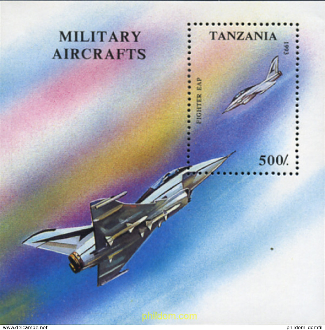 365307 MNH TANZANIA 1993 AVIONES MILITARES - Tanzania (1964-...)