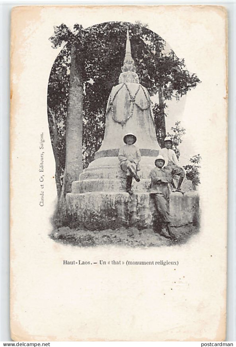 Laos - Un That (monument Religieux) - VOIR LES SCANS POUR L'ÉTAT - Ed. Claude Et Cie.  - Laos