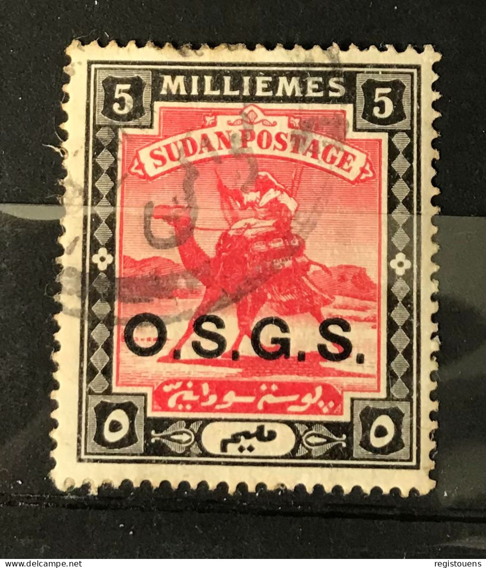 Timbre De Service Oblitéré Soudan 1903 - Soedan (...-1951)