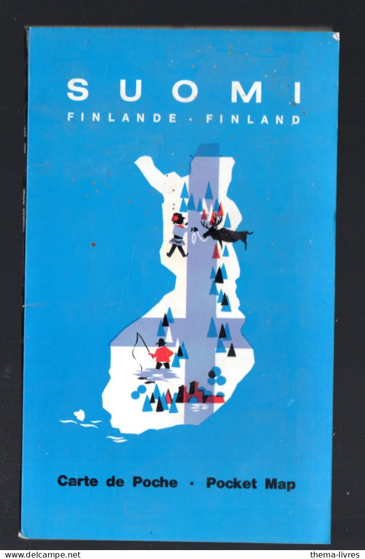 Suomi Finlande Grande Carte Dépliante   (PPP46625) - Callejero