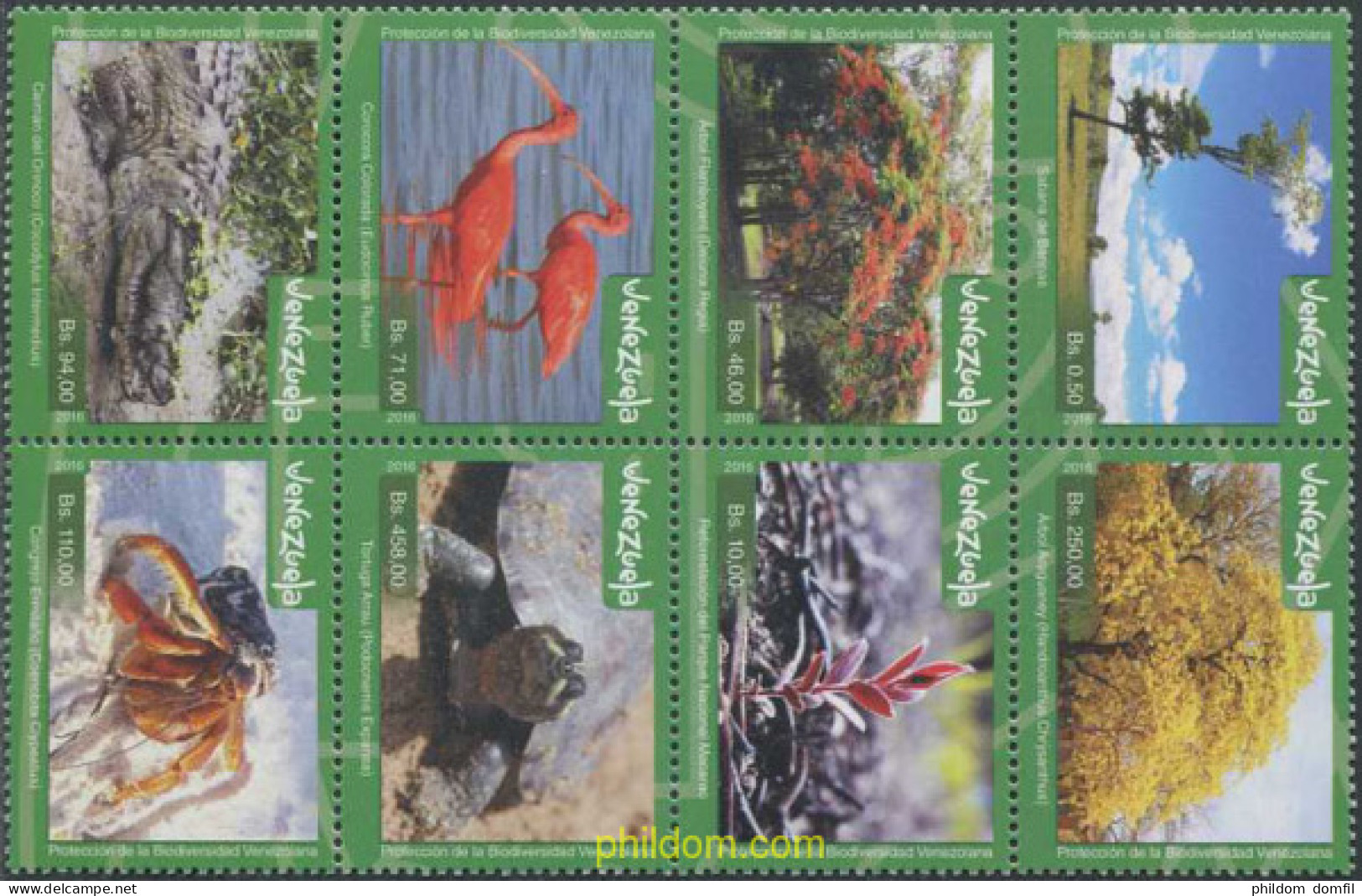 568218 MNH VENEZUELA 2017 PROTECCION DE LA BIODIVDERSIDAD VENEZOLANA - Venezuela