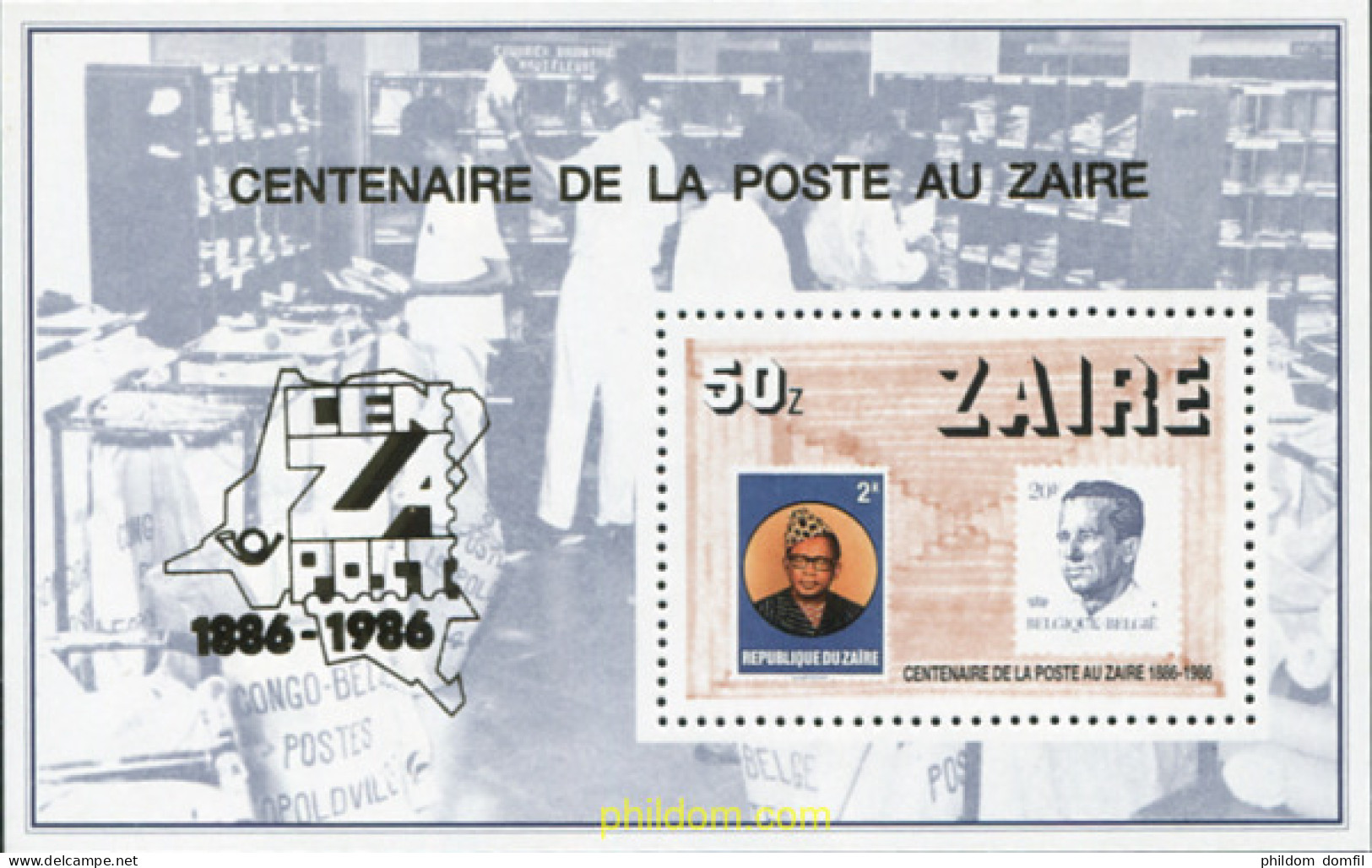 673219 MNH ZAIRE 1986 CENTENARIO DEL SELLO - Unused Stamps