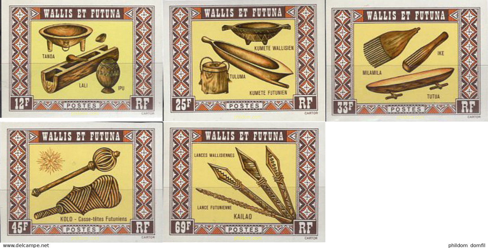 673582 MNH WALLIS Y FUTUNA 1977 UTENSILIOS - Unused Stamps