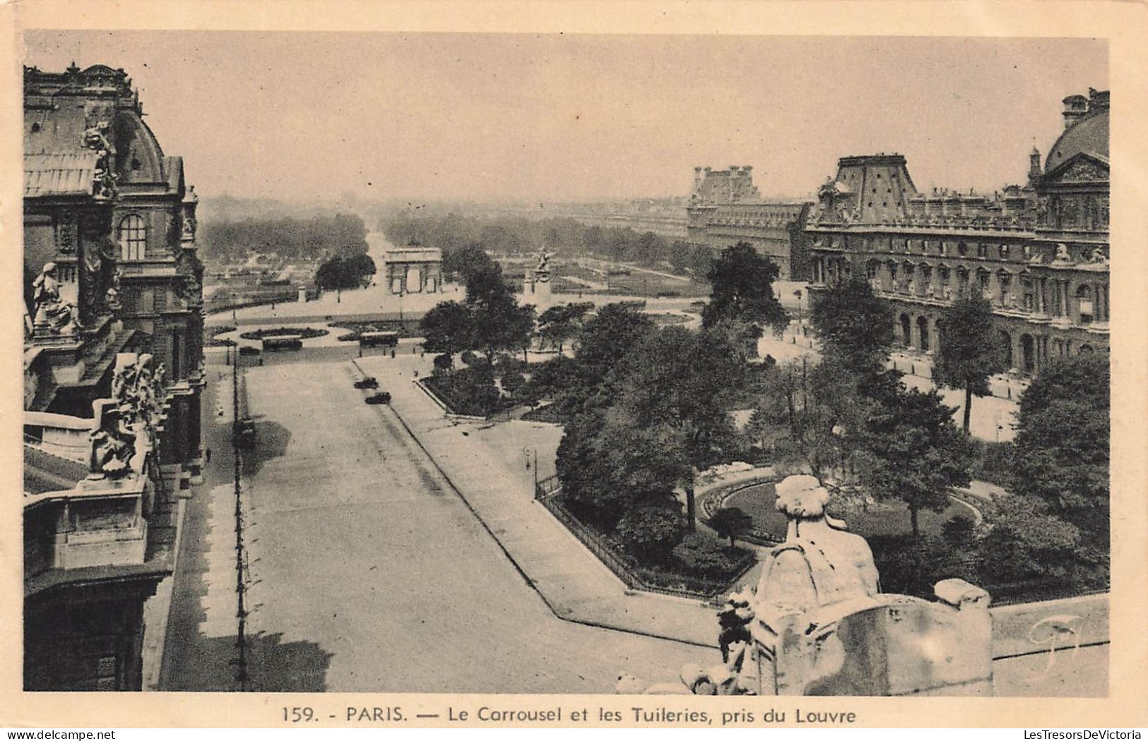 FRANCE - Paris - Le Carrousel Et Les Tuileries - Pris Du Louvre - Carte Postale Ancienne - Louvre