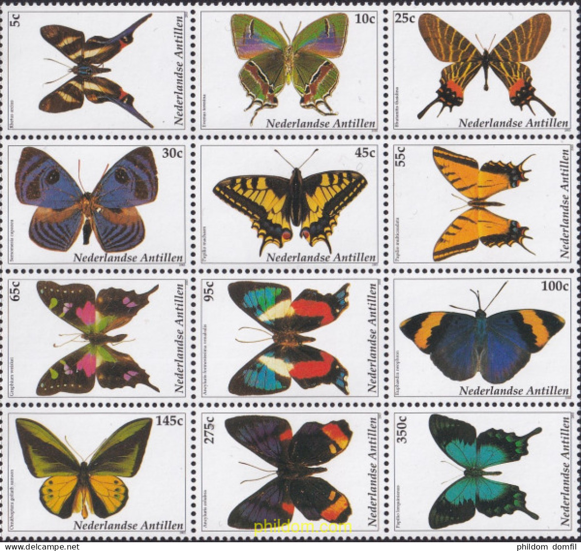 144377 MNH ANTILLAS HOLANDESAS 2003 MARIPOSAS - Antilles