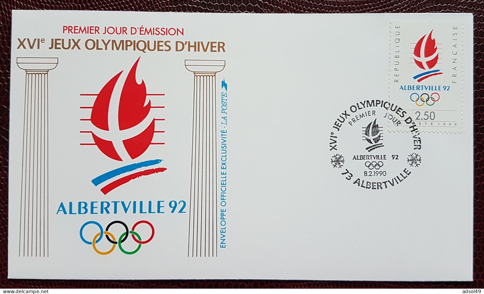 France 1992 - Enveloppe 1er Jour Jeux Olympiques D'Albertville (1) - Ungebraucht