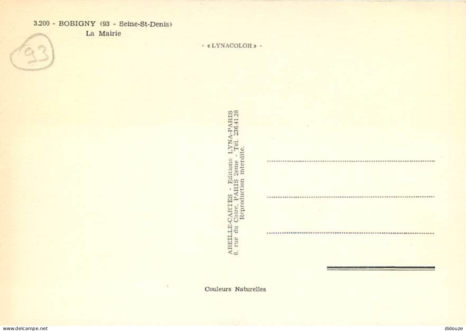 93 - Bobigny - La Mairie - Carte Neuve - CPM - Voir Scans Recto-Verso - Bobigny