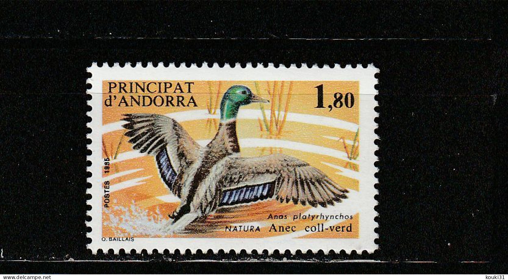 Andorre YT 342 ** : Canard Colvert - 1985 - Anatre