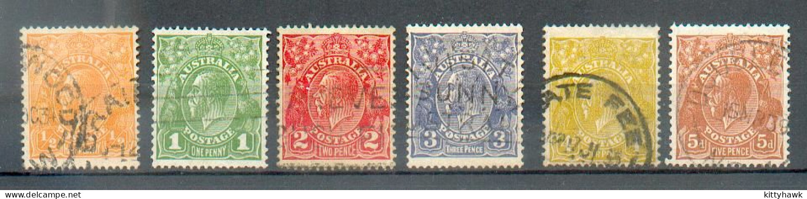 B 194 - AUSTRALIE - YT 50 à 54 / 70 - 73 ° Obli - Used Stamps