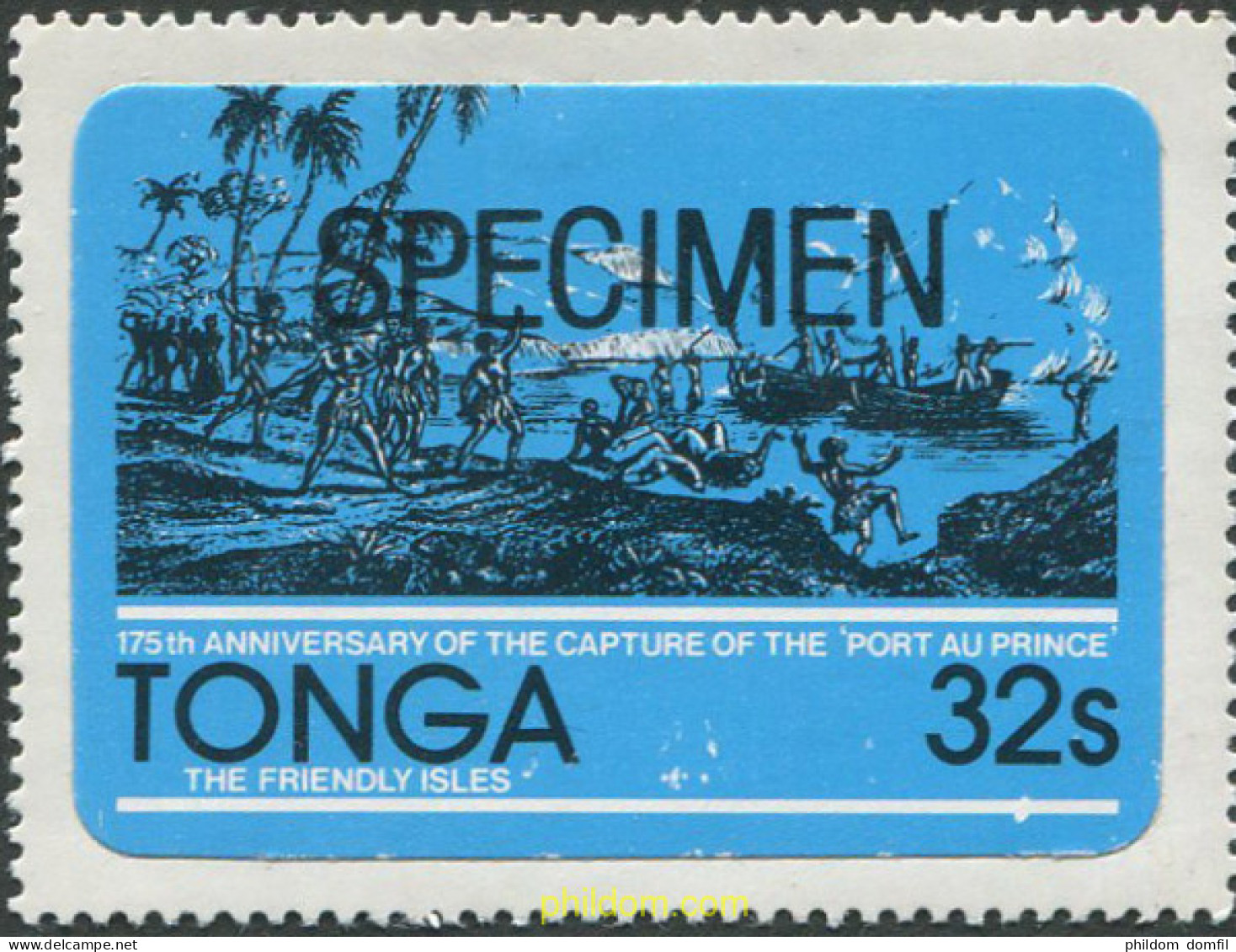 695928 MNH TONGA 1981 175 ANIVERSARIO DE LA CAPTURA DEL BARCO CORSARIO INGLES 'PORT-AU-PRINCE' - Tonga (1970-...)