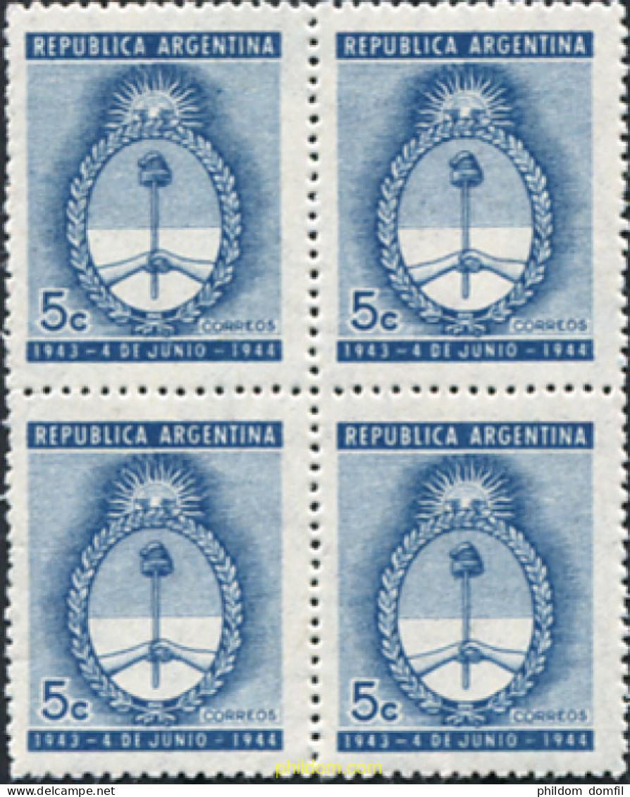 587354 MNH ARGENTINA 1944 PRIMER ANIVERSARIO DEL NUEVO REGIMEN DE ARGENTINA - Unused Stamps