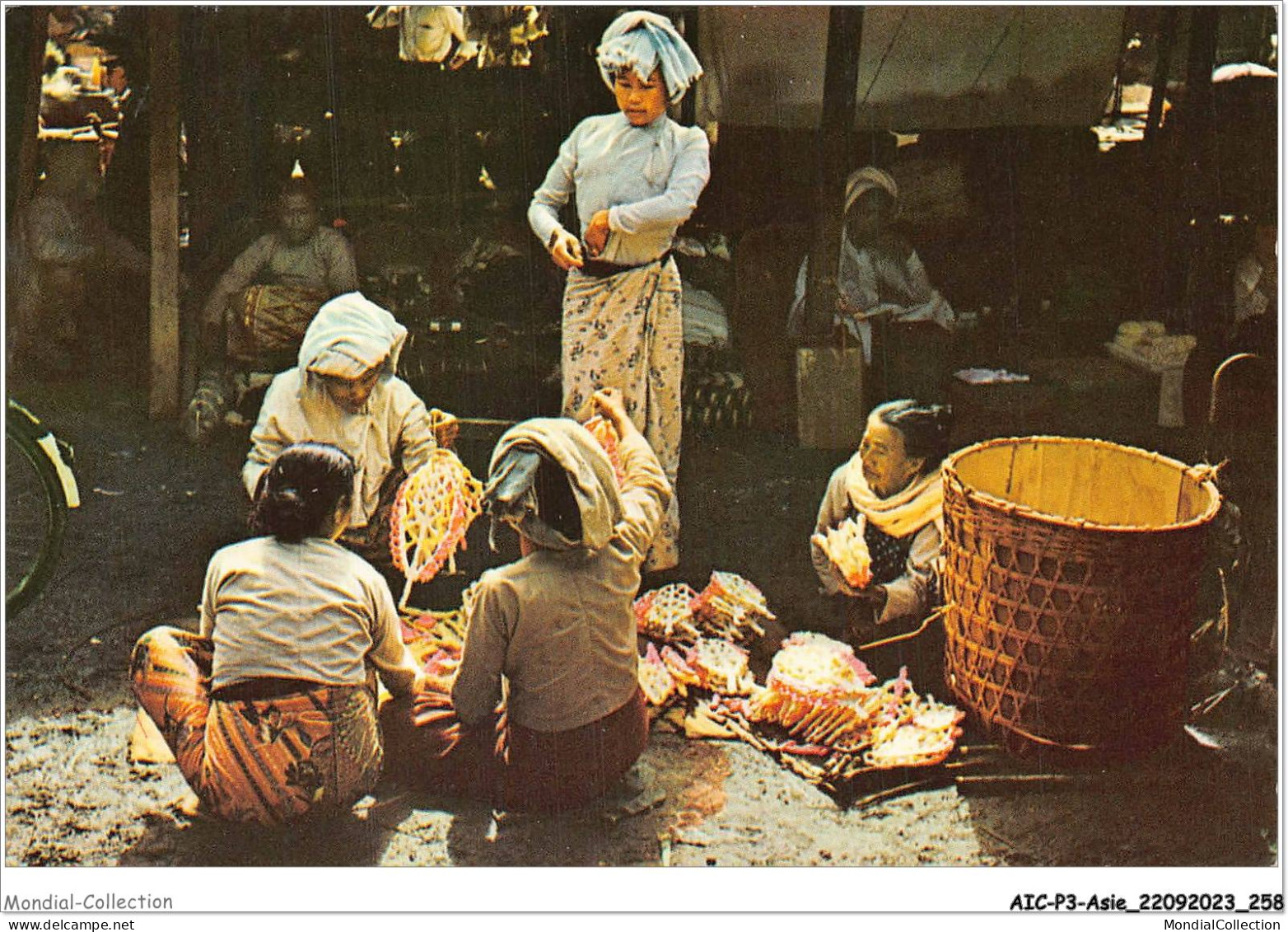 AICP3-ASIE-0382 - BIRMANIE MYANMAR UNION OF BURMA - Market Scene In Burmese Village - Myanmar (Burma)