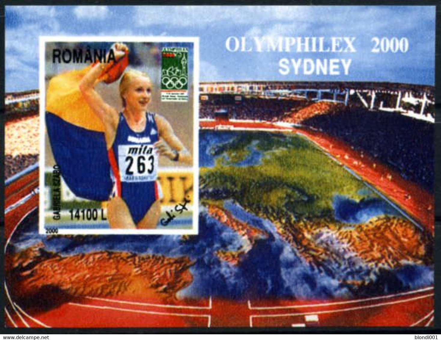 Olympics 2000 - Athletics - ROMANA - S/S Imp. MNH - Zomer 2000: Sydney