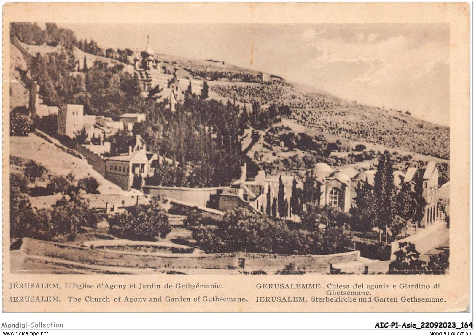 AICP1-ASIE-0083 - JERUSALEM - L'église D'agony Et Jardin De Getshémanie - Palästina