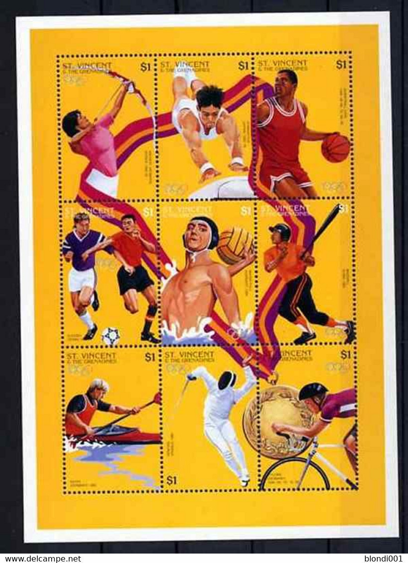 Olympics 1996 - Soccer - Basketball - ST. VINCENT - Sheet MNH - Zomer 1996: Atlanta