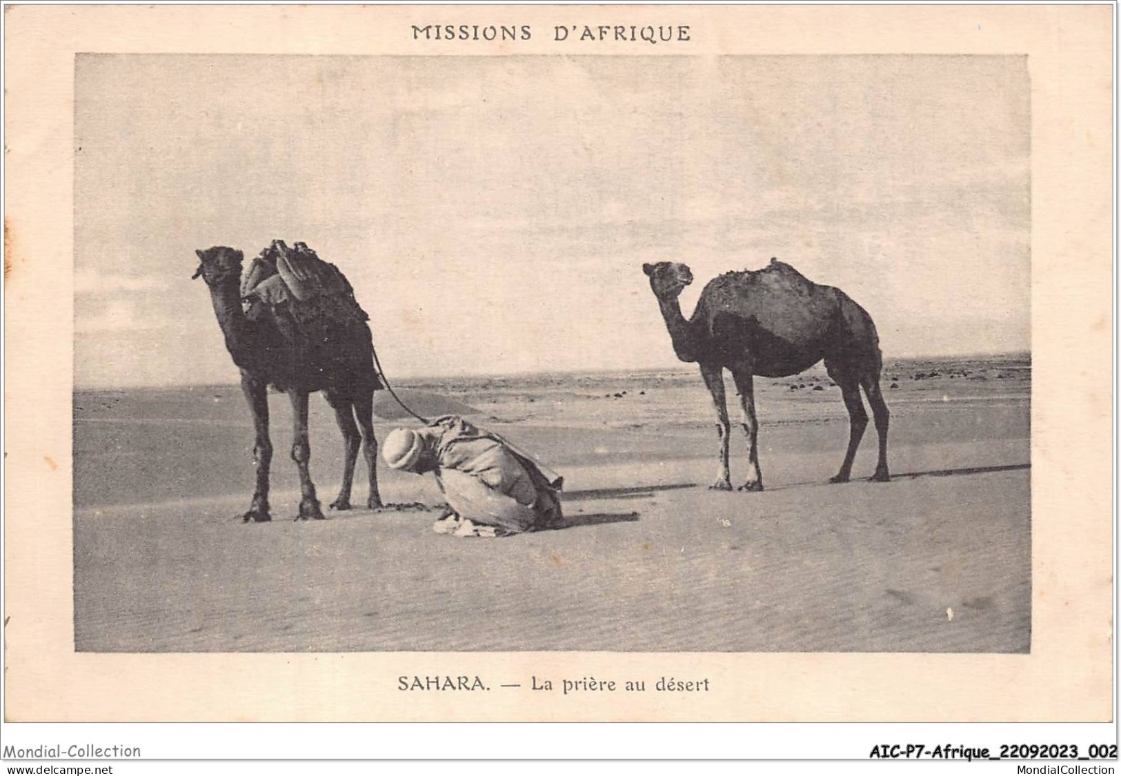 AICP7-AFRIQUE-0739 - SAHARA - La Prière Au Désert - Sahara Occidental