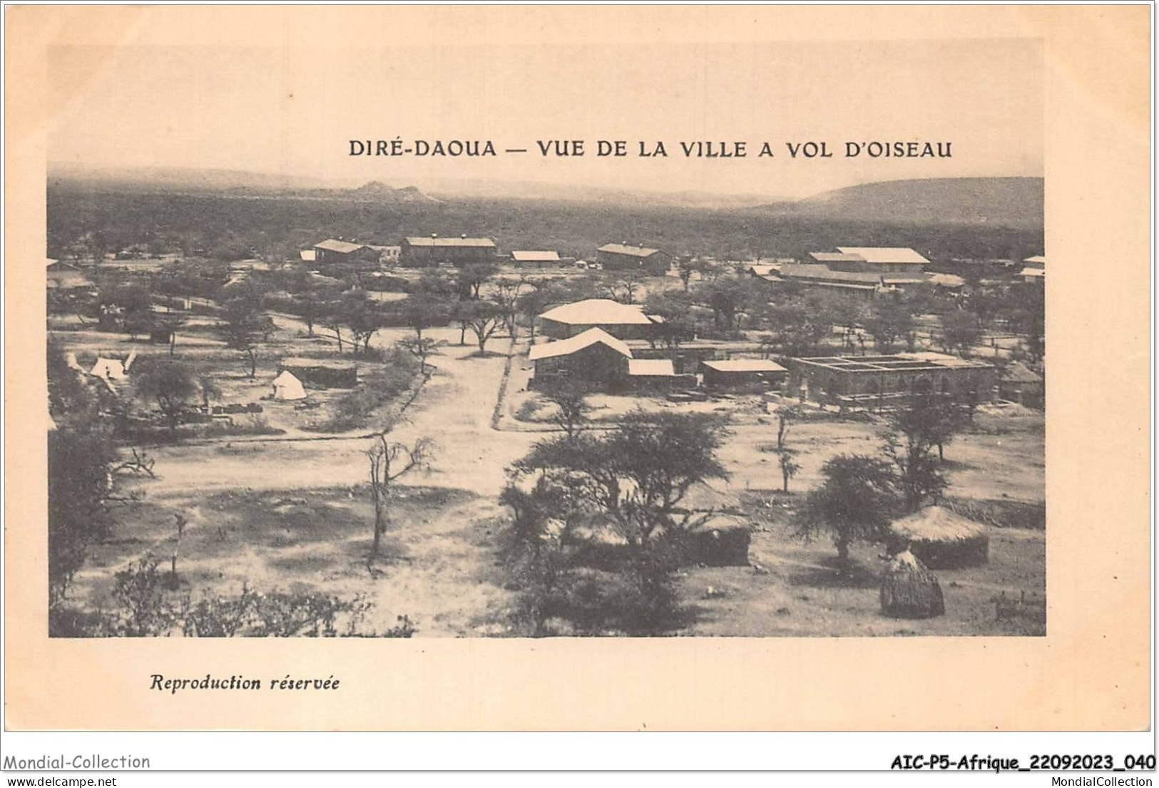 AICP5-AFRIQUE-0529 - DIRE-DAOUA - Vue De La Ville à Vol D'oiseau - Etiopia