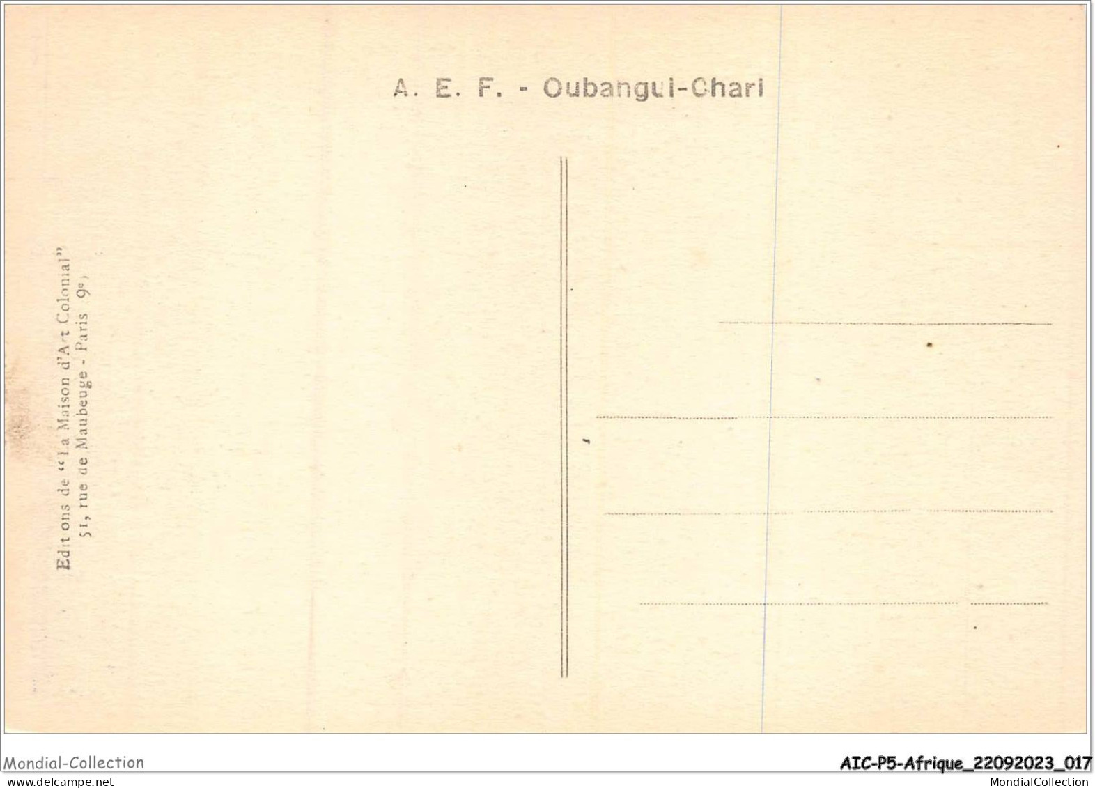 AICP5-AFRIQUE-0517 - Rapides De L'éléphant - OUBANGUI-CHARI - Centrafricaine (République)