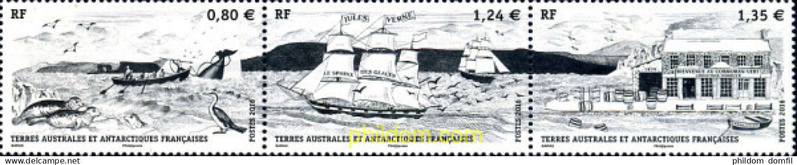 355028 MNH ANTARTIDA FRANCESA 2016 CAZA DE LAS BALLENAS - Nuevos