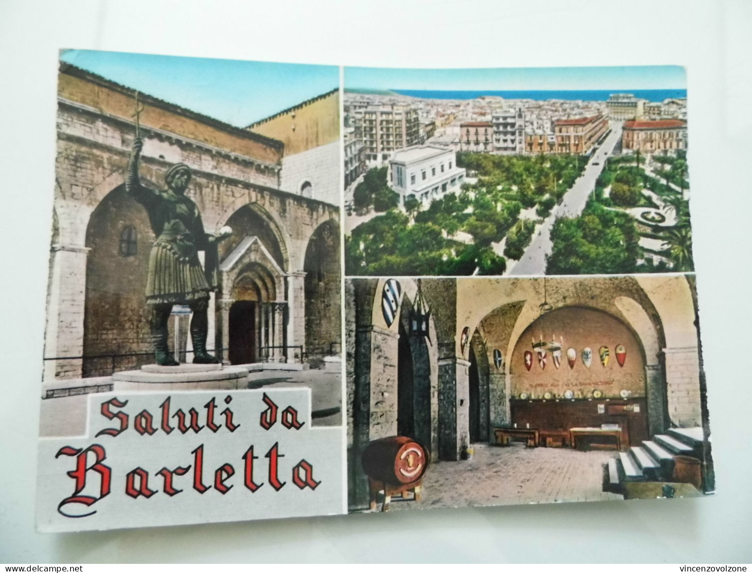 Cartolina Viaggiata "Saluti Da Barletta" Vedutine  1966 - Barletta