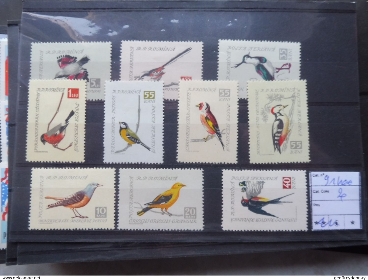 Roumanie Romana Romina 91/100 Pa PA Poste Aerienne Aero Mh Neuf * Plakken Charniere Parfait Perfect - Unused Stamps
