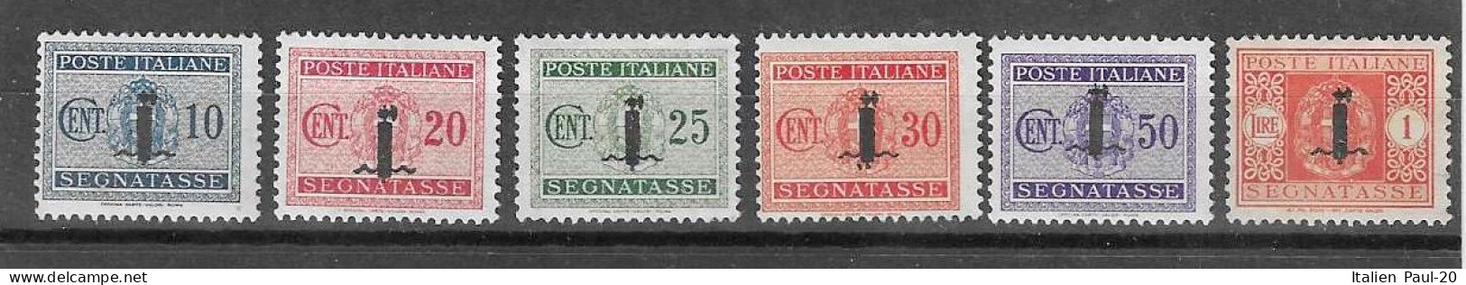 Italien - Selt./ungebr. Bessere "Portomarken" Aus 1944 - Aus Michel 38 Und 45! - Taxe