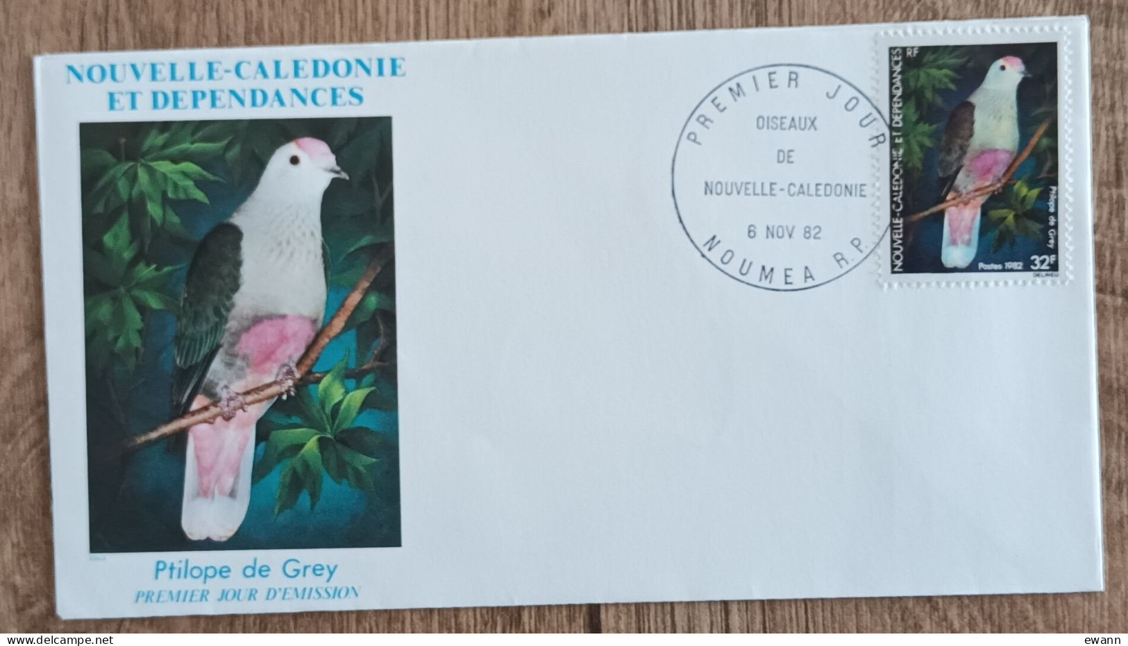 Nouvelle Calédonie - FDC 1982 - YT N°462 - Faune / Oiseaux - FDC