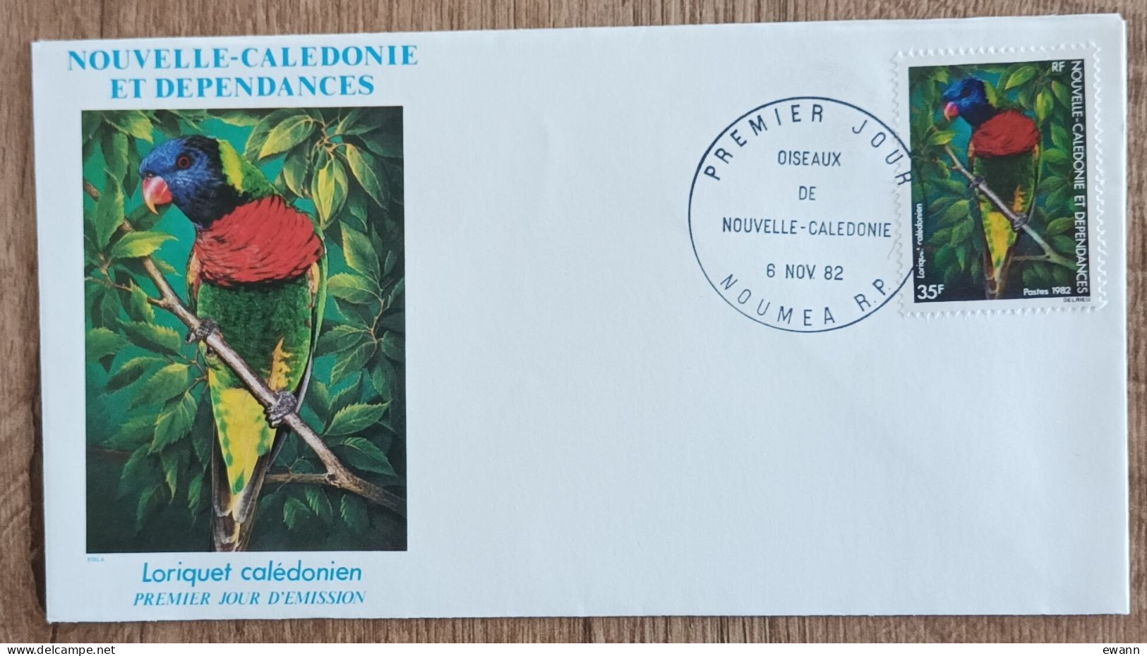 Nouvelle Calédonie - FDC 1982 - YT N°463 - Faune / Oiseaux - FDC