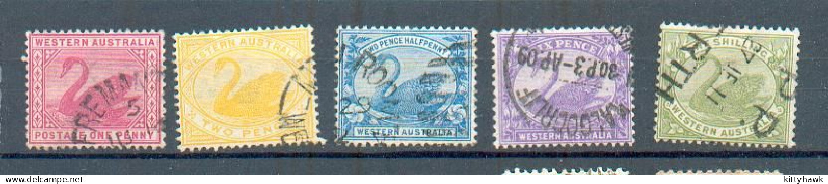 B 201 - AUSTRALIE OCCIDENTALE - YT 53 à 56 A ° Obli - Used Stamps