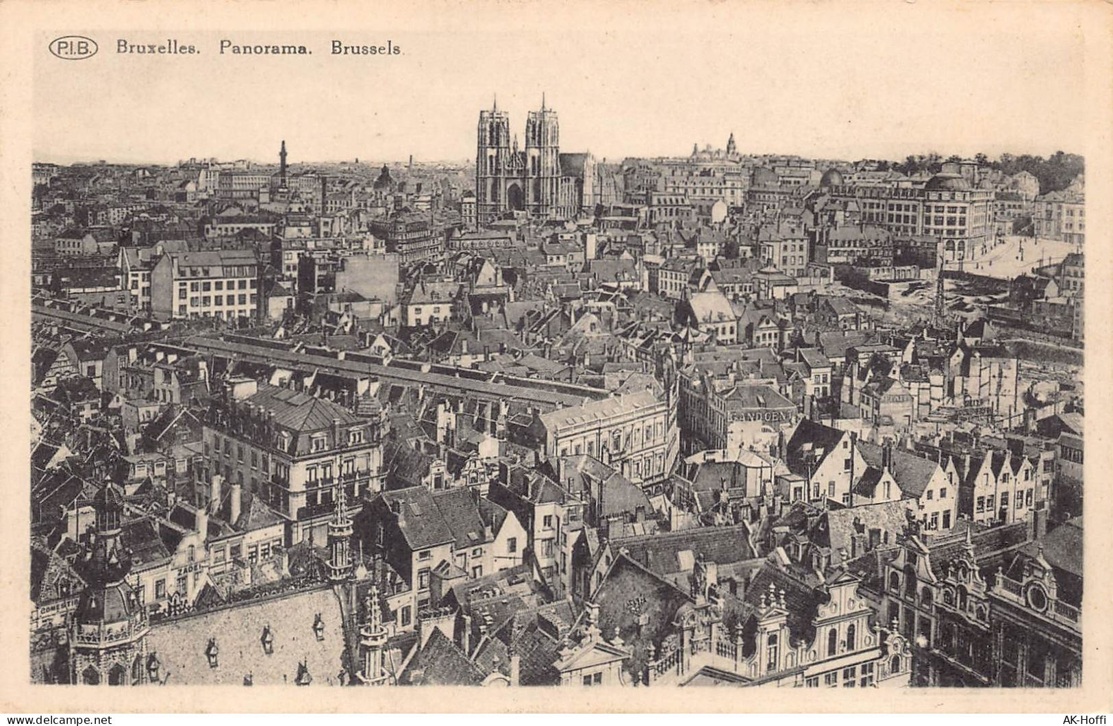 Bruxelles - Panorama. - Mehransichten, Panoramakarten