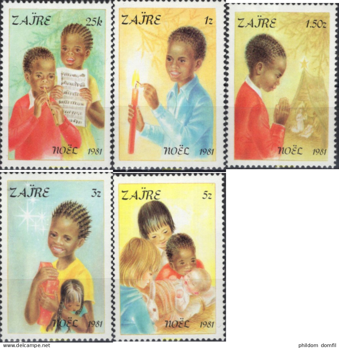 697737 MNH ZAIRE 1981 NAVIDAD - Neufs