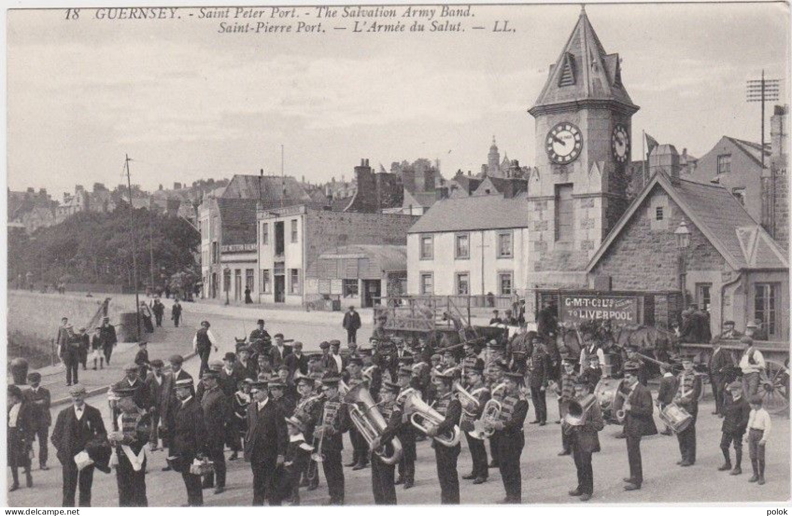 Cn – Rare Cpa GUERNSEY – Saint Peter Port – L'Armée Du Salut – The Salvation Army Band - Guernsey