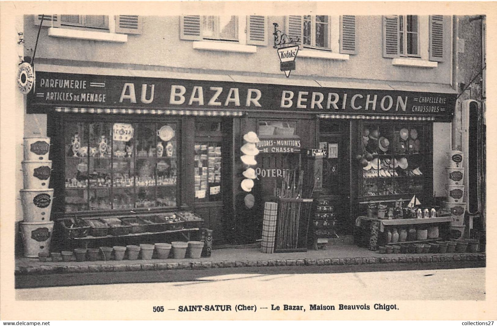 18-SAINT-SATUR- LE BAZAR MAISON BEAUVOIS CHIGOT - Saint-Satur