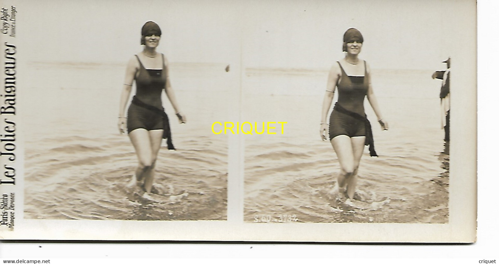 Photo Stéréo, Les Jolies Baigneuses, N° 6, Collection Paris-Stéréo, Mode, Maillots De Bain ... - Stereoscopic