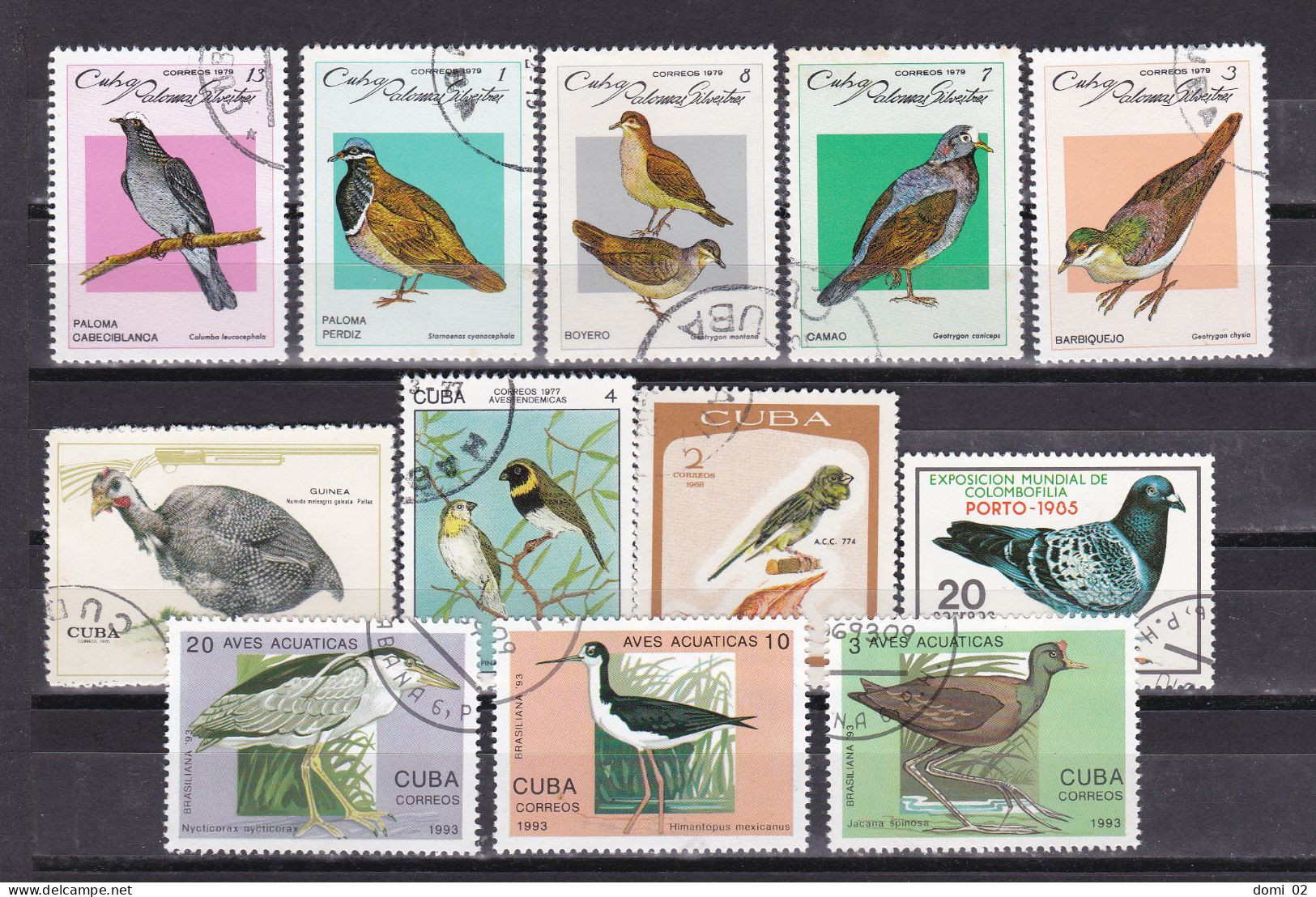 LOT 12 TIMBRES OBLITERES THEME OISEAUX - Collections, Lots & Series