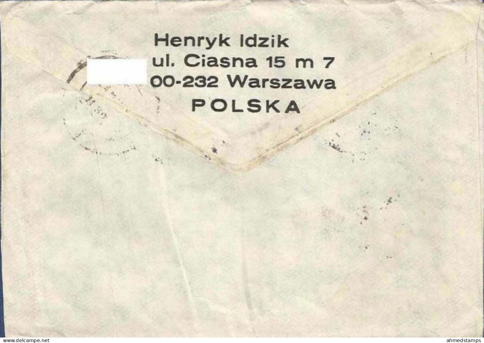 POLAND POSTAL USED AIRMAIL COVER TO PAKISTAN OLYMPICS GAMES OLYMPIC SPORTS RACE - Sin Clasificación