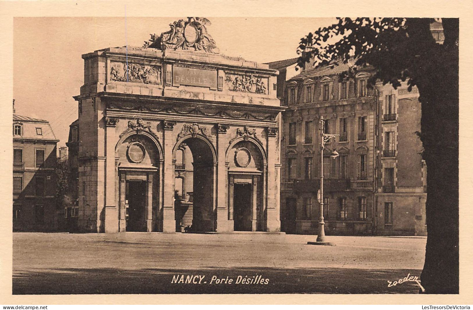 FRANCE - Nancy - Vue Générale De La Porte Désilles - Vue Face à L'entrée - Carte Postale Ancienne - Nancy