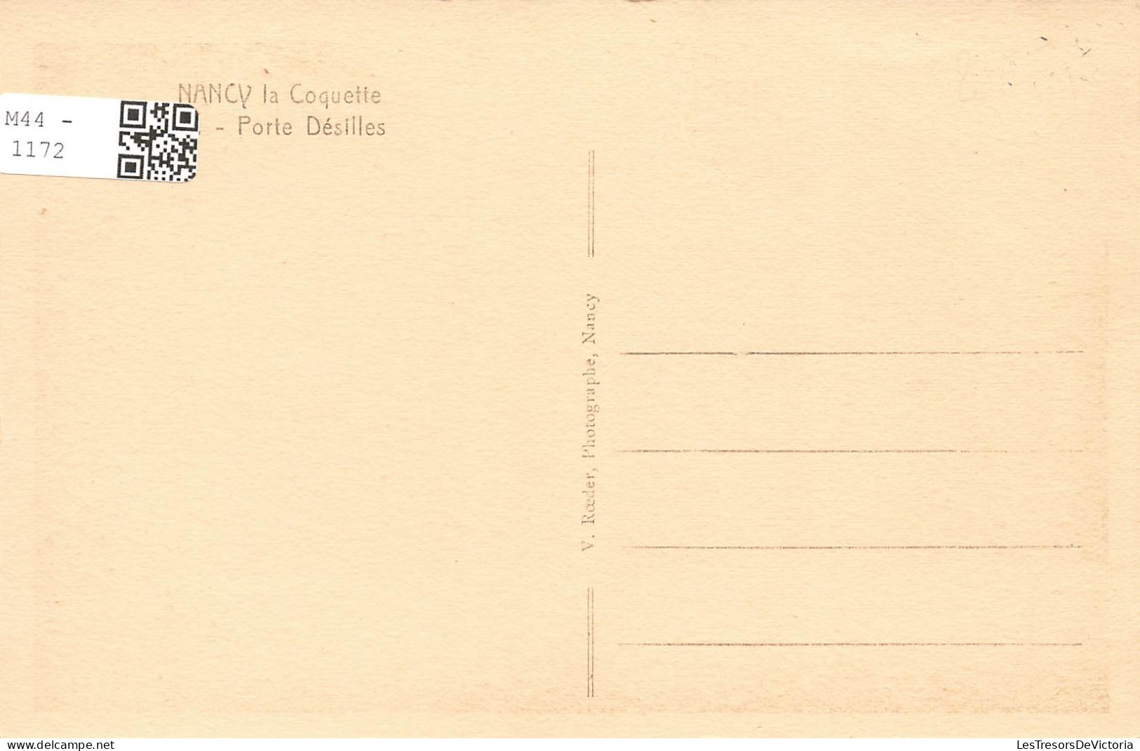 FRANCE - Nancy - Vue Générale De La Porte Désilles - Vue Face à L'entrée - Carte Postale Ancienne - Nancy