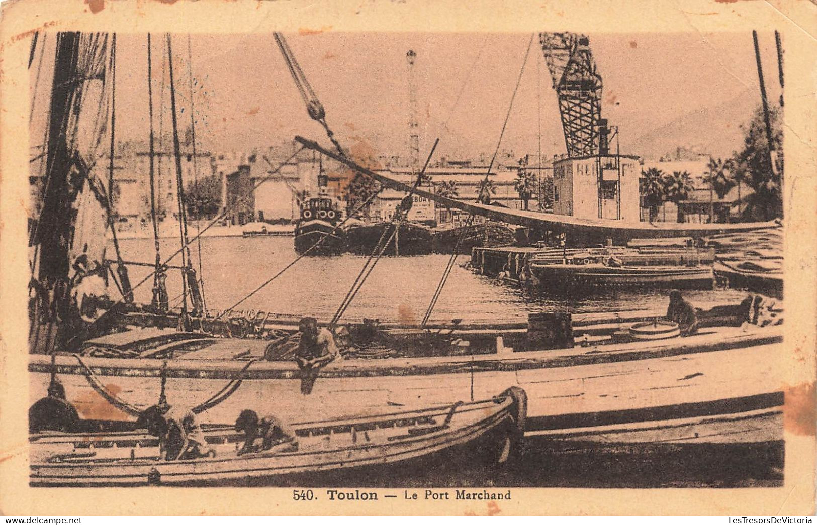 FRANCE - Toulon - Le Port Marchand - Carte Postale Ancienne - Toulon