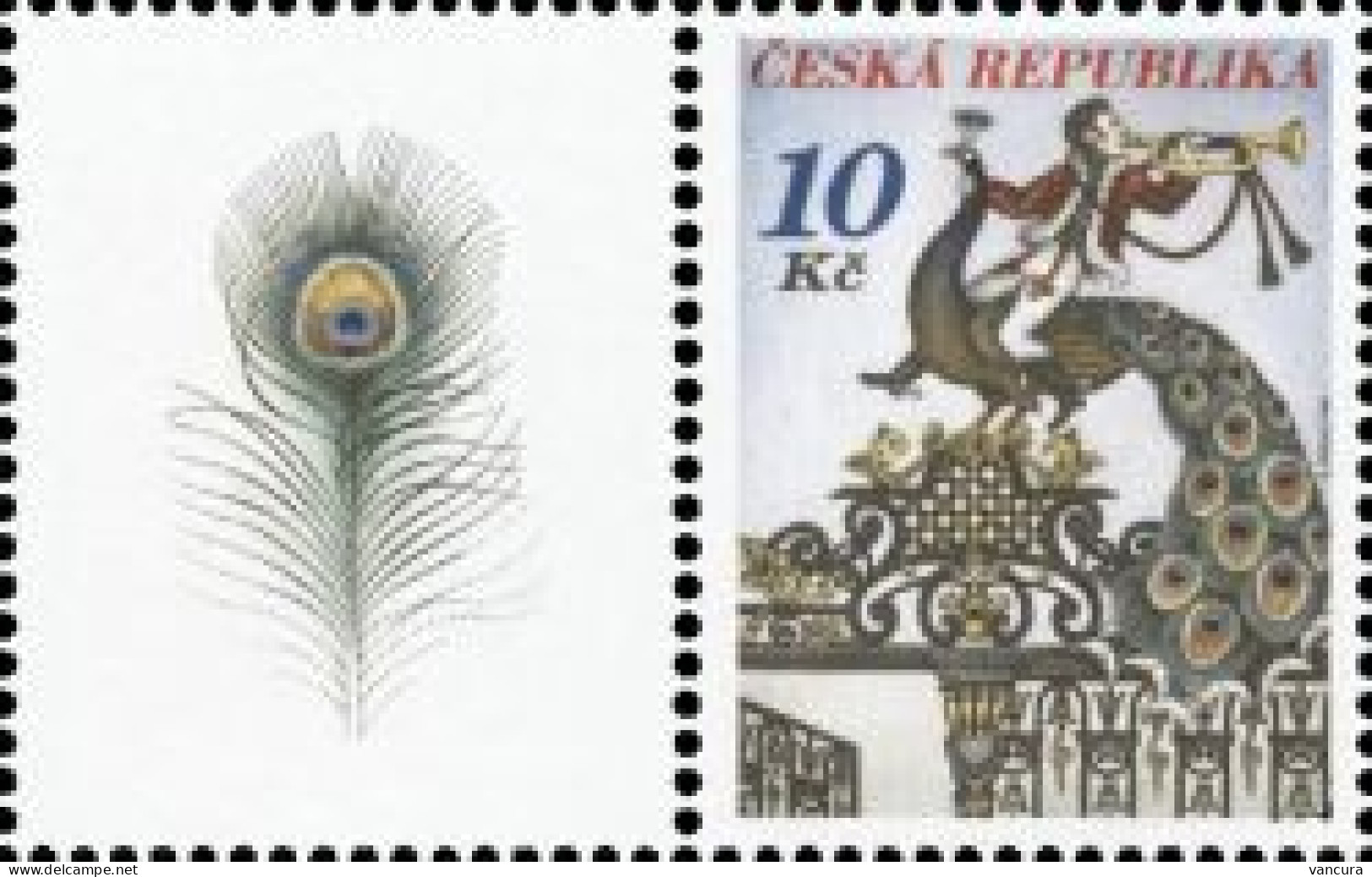 ** 544 Czech Republic Peacock 2008 Trumpet - Paons