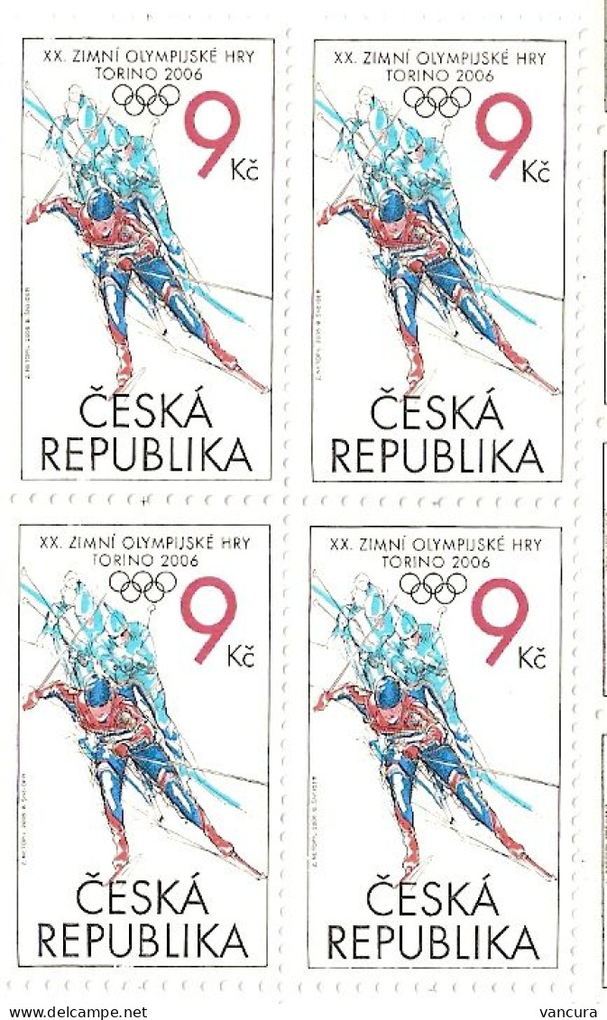 ** 458 Czech Republic OG Torino 2006 - Block Of 4 - Nuevos