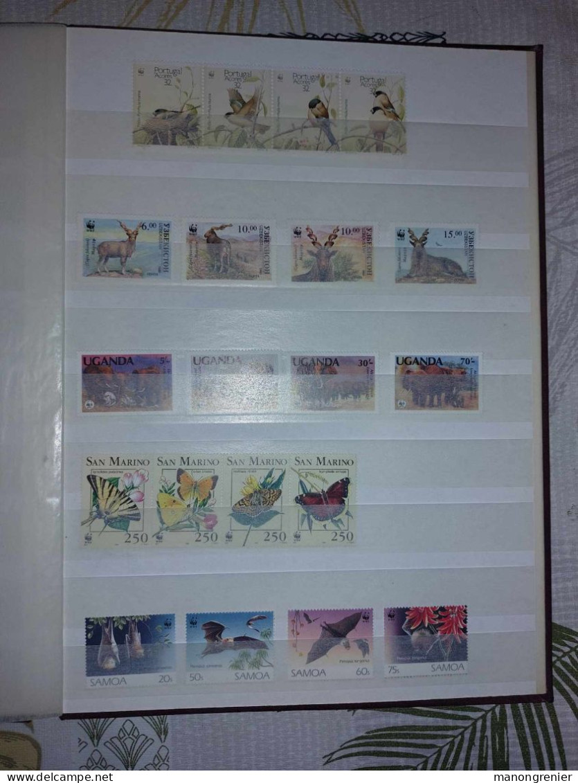 Collection sur les Thèmes W.W.F avec fdc des émissions