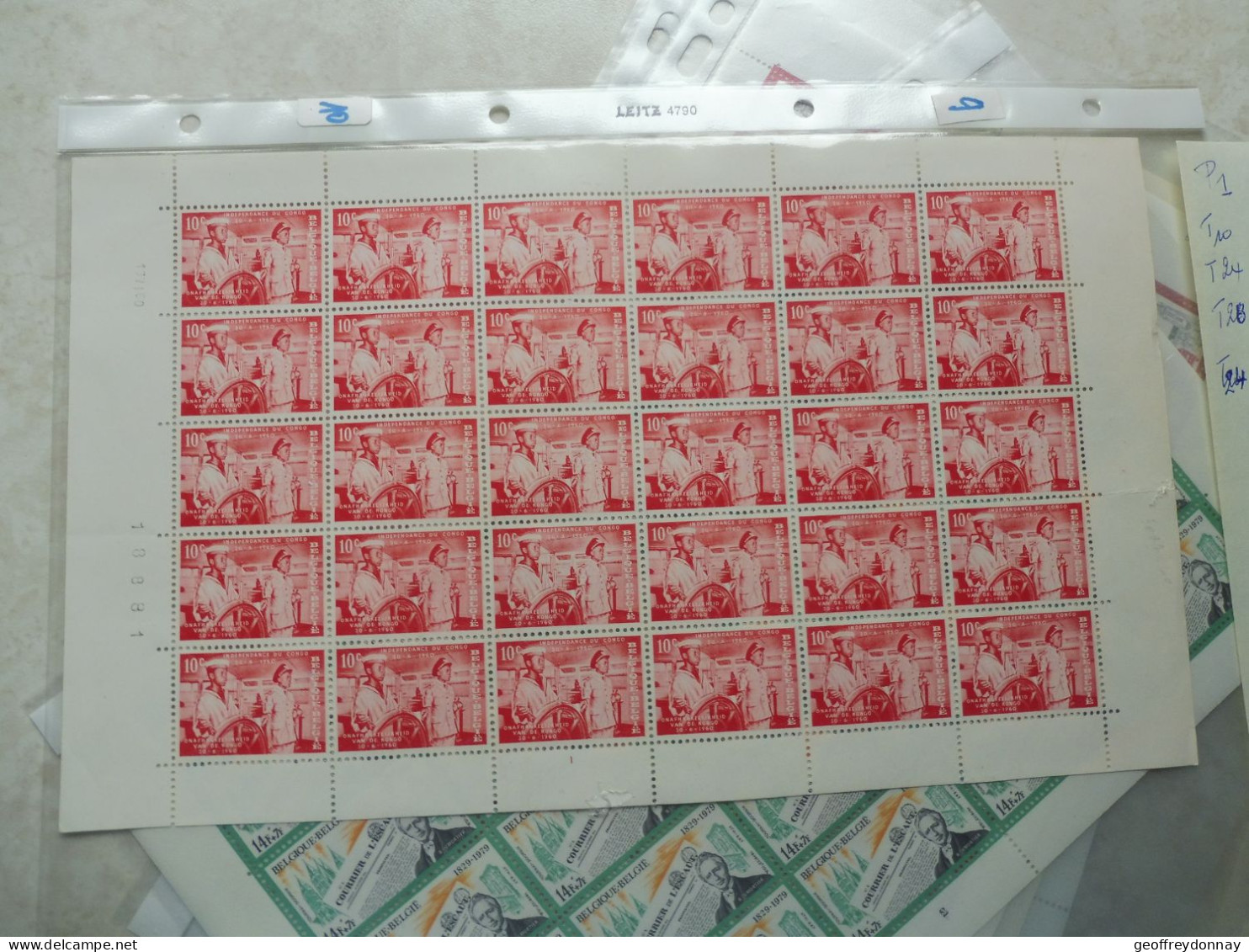 Belgique Belgie Blad  Feuille 1139   Planche 1 Mnh Neuf ** Perfect ( 1960 ) Congo Varieté Varieteit - 1951-1960