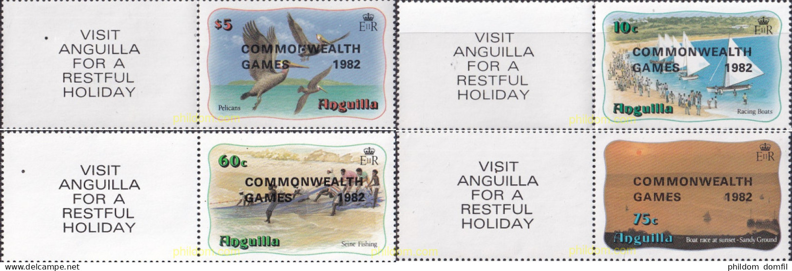 717728 MNH ANGUILLA 1982 12 JUEGOS DE LA COMMONWEALTH EN BRISBANE - Anguilla (1968-...)