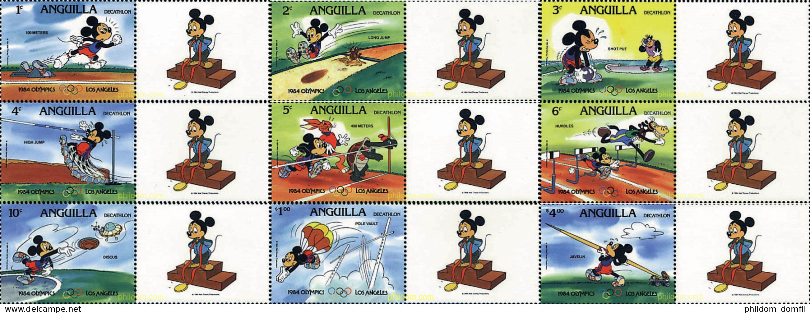 717743 MNH ANGUILLA 1984 23 JUEGOS OLIMPICOS VERANO LOS ANGELES 1984 - Anguilla (1968-...)