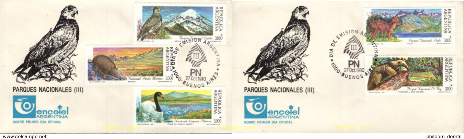 717971 MNH ARGENTINA 1990 PARQUES NACIONALES ARGENTINOS - Neufs