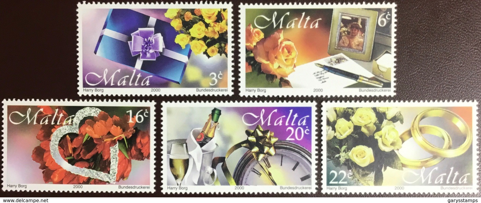 Malta 2000 Greetings Stamps Flowers MNH - Malte