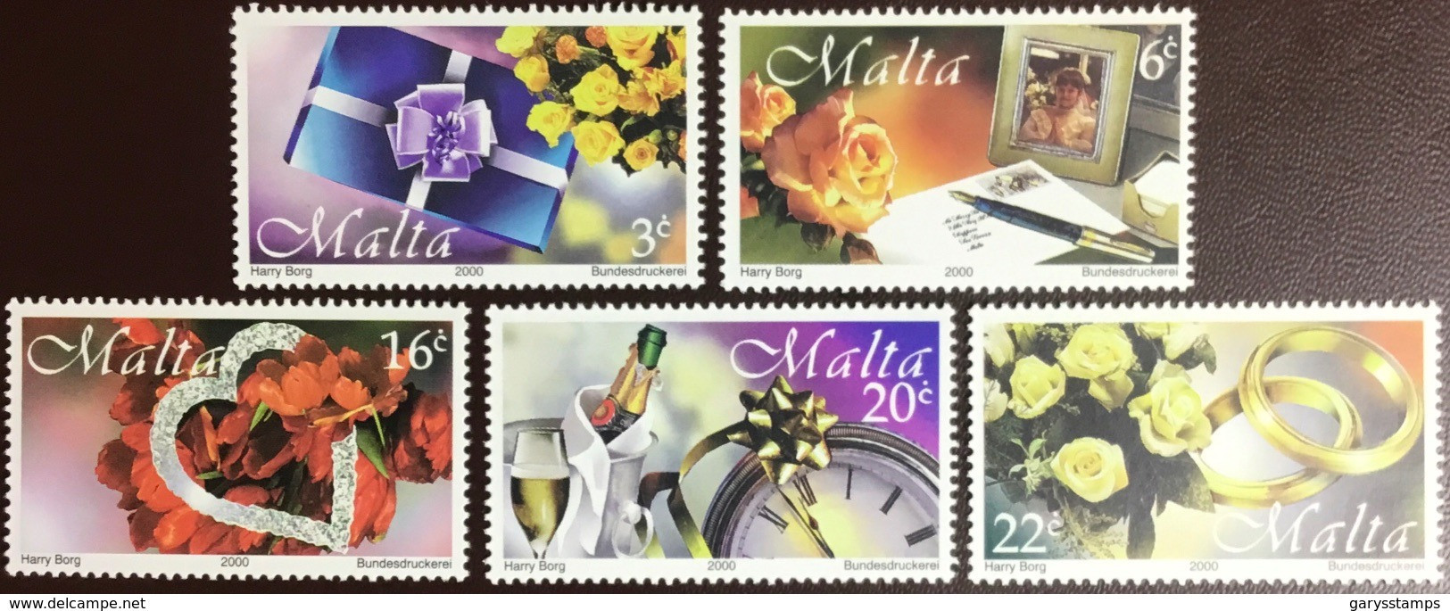 Malta 2000 Greetings Stamps Flowers MNH - Malta